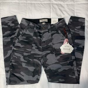 dark camo cargo jeans